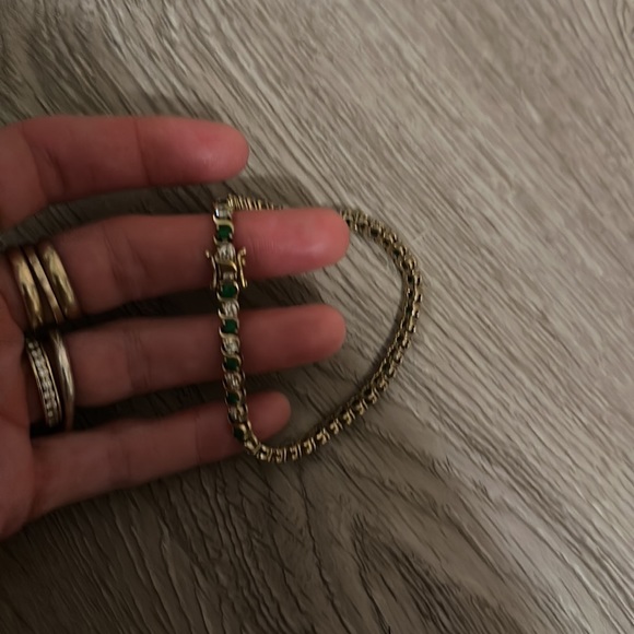 Vintage emerald bracelet - Picture 6 of 7